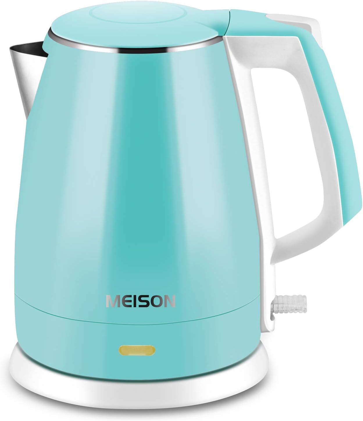 Electric Kettle(BPA Free), Double Wall Water Boiler Heater, Stainless Steel Interior, Cool Touch Coffee Pot & Tea Kettle