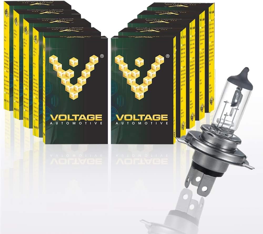 Voltage Automotive H11 Halogen Bulb (10 Pack) - Standard Replacement For High Beam Low Beam Driving Fog Light