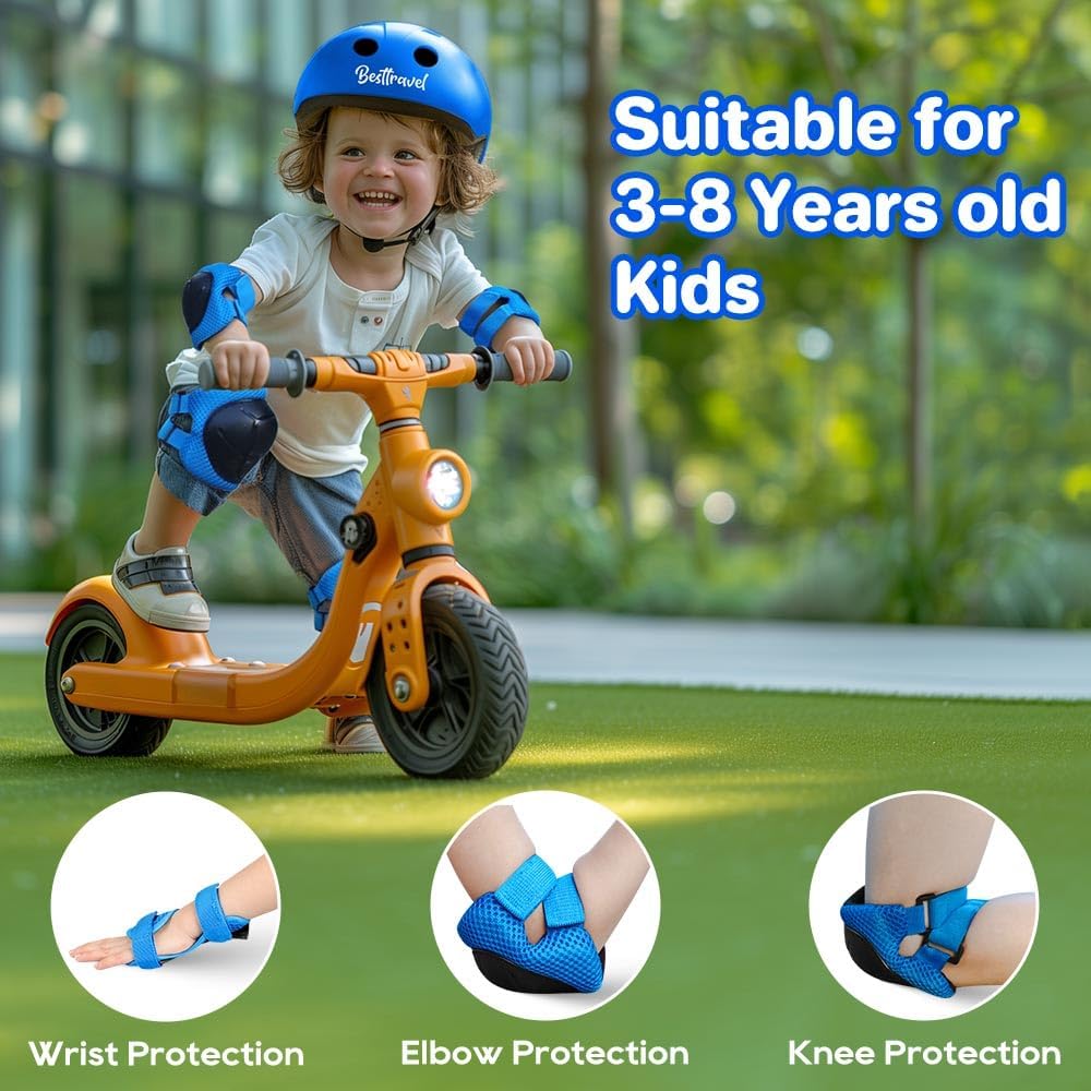 Besttravel Kids Helmet, Toddler Adjustable Kids Ages 3-8 Years Old Boys Girls Multi-Sports Safety