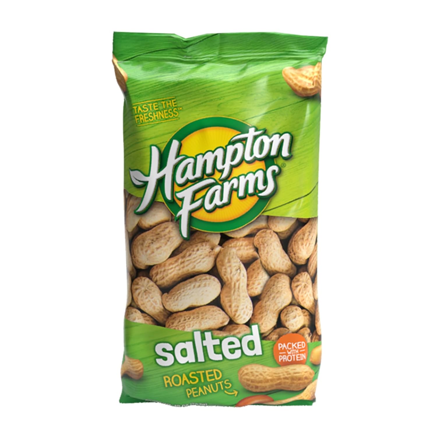 Hampton Farms - USA Grown All-Natural - Fancy Roasted In-Shell Salted Peanuts - 5 lb. Bag