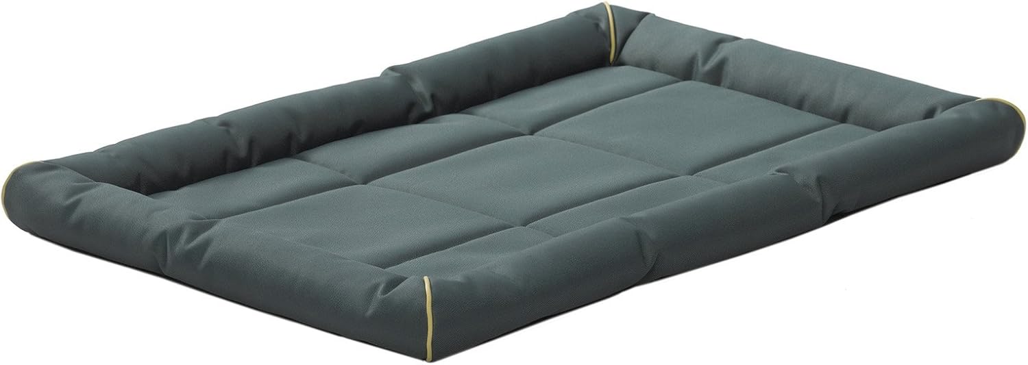 MidWest Homes for Pets Intermediate QuietTime MAXX Ultra-Rugged Dog Bed, Water & Odor Resistant, Bolstered Edge, Non-Slip Bottom, Fits 36-inch Crates, Black