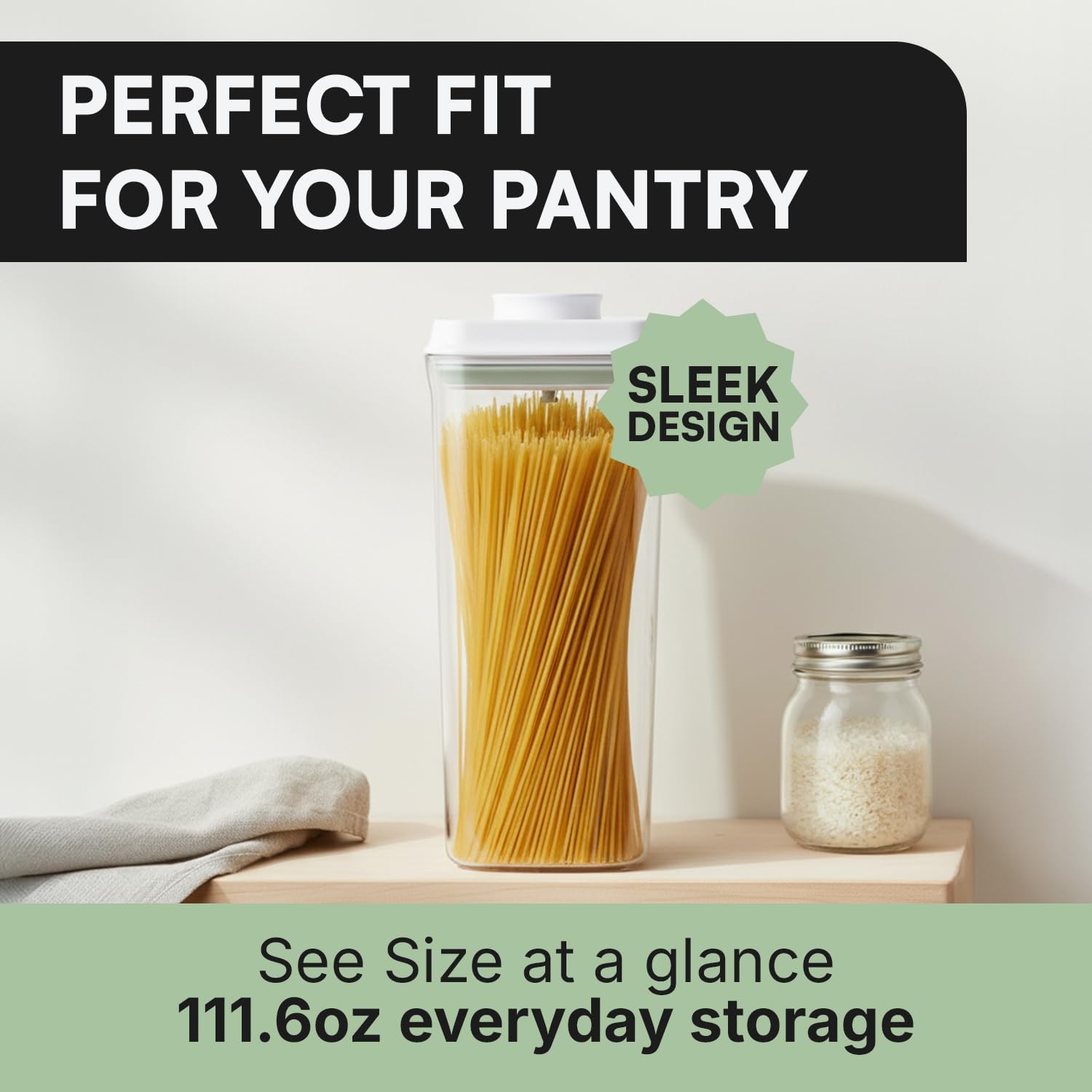 Bop Top Airtight Food Storage Containers | Pop-Top Lid | 16.5 Cups / 135 Oz