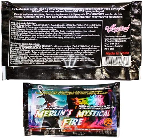 Mystical Fire Merlin’s Fire Color Changing Packets Fire Color Packets 6pk | 6-pack color changing fire packets creates colorful flames in fire