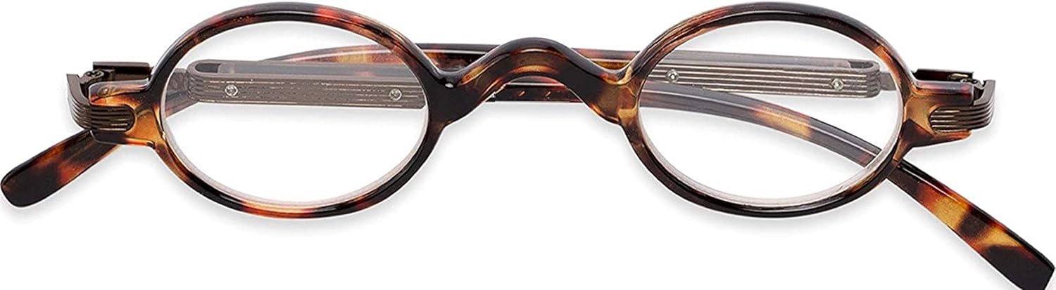 The Potter Unisex Reader, Metal Round Vintage Spring Hinge Reading Glasses for Men and Women + 1.50 (2 Tortoise)