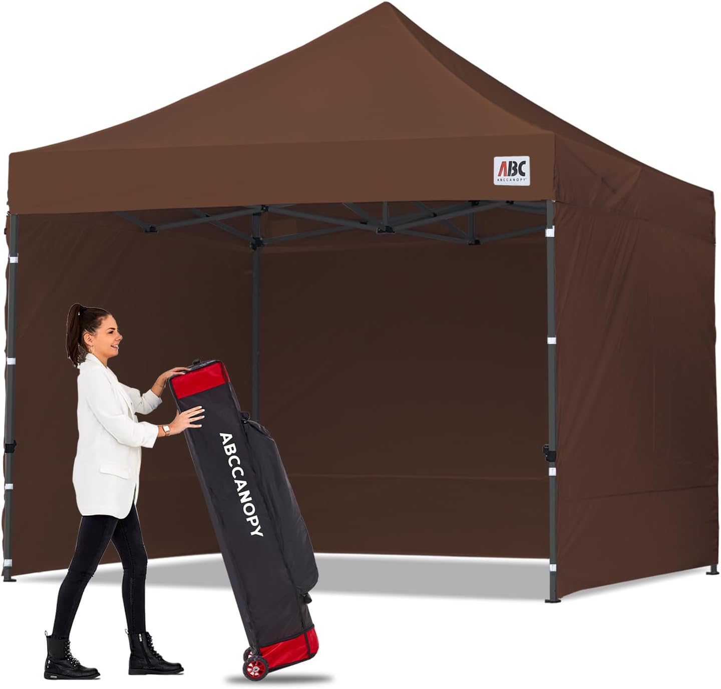 ABCCANOPY Heavy Duty Easy Pop up Canopy Tent with Sidewalls 10x20, Turquoise