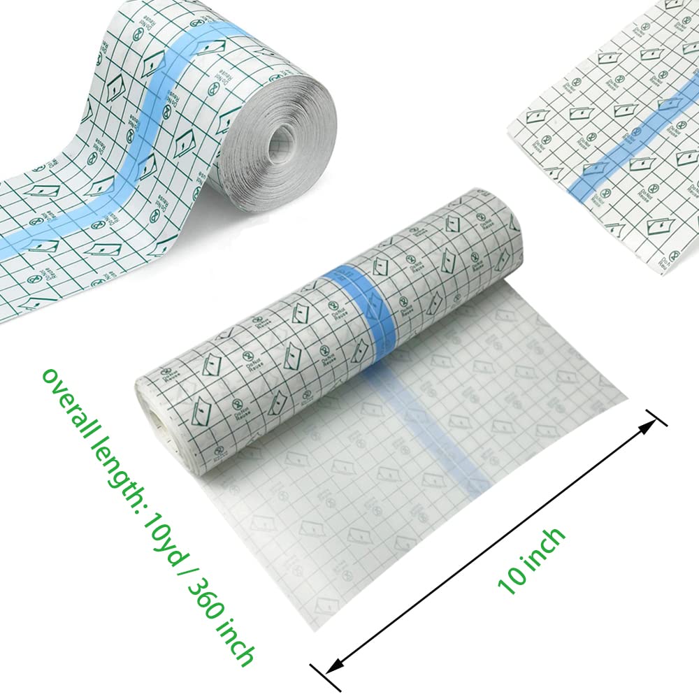 Flatoedu Tattoo Aftercare Bandage Roll 6" x 2 Yard - Waterproof Film