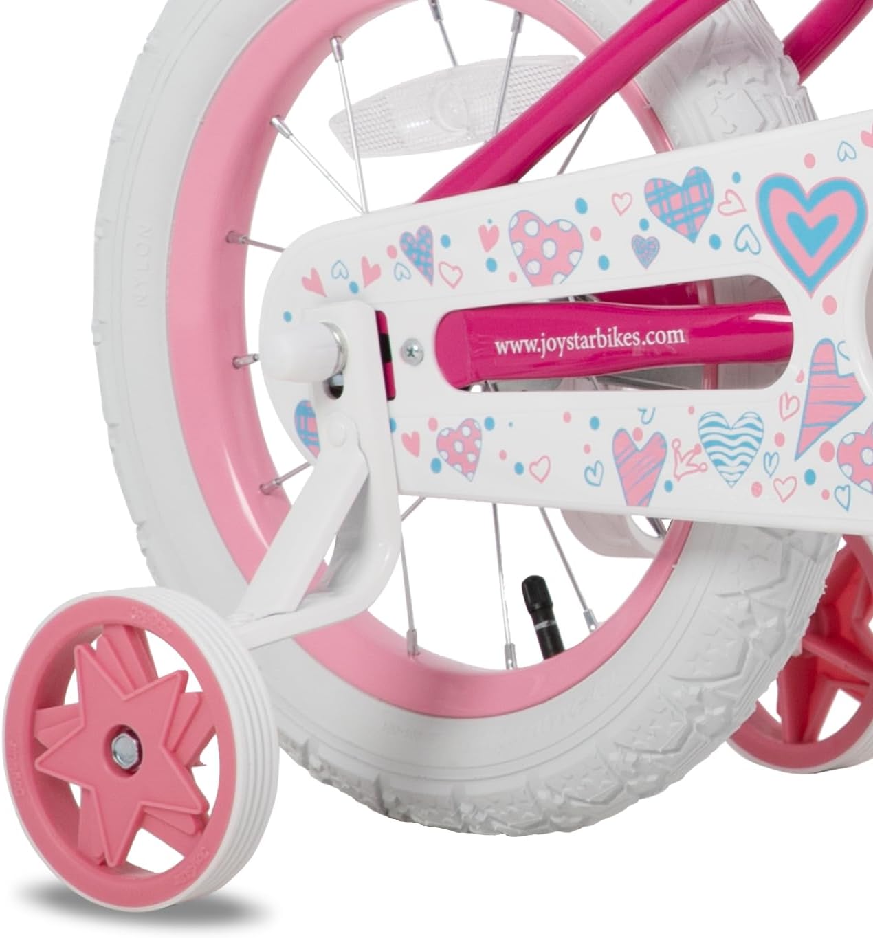 JOYSTAR Angel Girls Bike for Toddlers and Kids Ages 2-12 Years | 12-20 Inch Kids Bike with Training Wheels & Basket, 20 24“ Bicycle with Kickstand