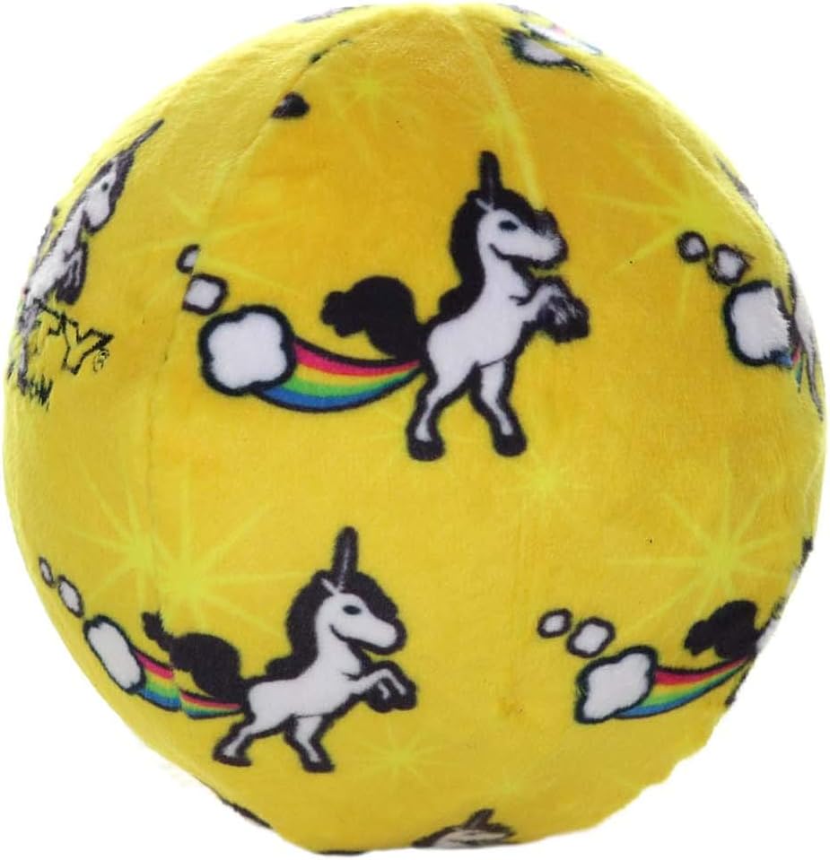 MIGHTY Tuffy 2 Pack Medium Ball Dog Toy: Ultra Durable Plush Toy with Multiple Layers & Reinforced Seams, Washable and Floats, Vinyl Ball & Fleece
