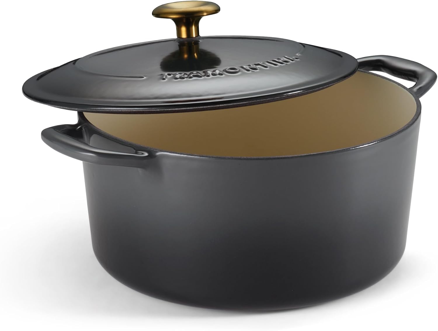 Tramontina Bestow Enameled Cast Iron 4-Qt Braiser Pan with Lid, Blue | Oven-to-Table Casserole Dish, Great for Shallow Braises & Simmers