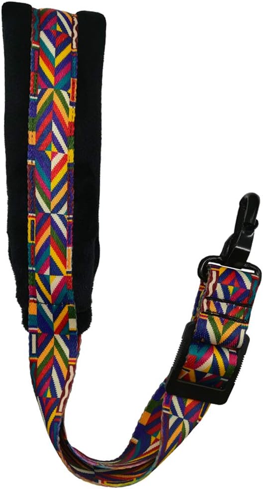 Saxophone Strap Rainbow Style Soft Padded Alto Tenor Bari Soprano Sax Neck Harness