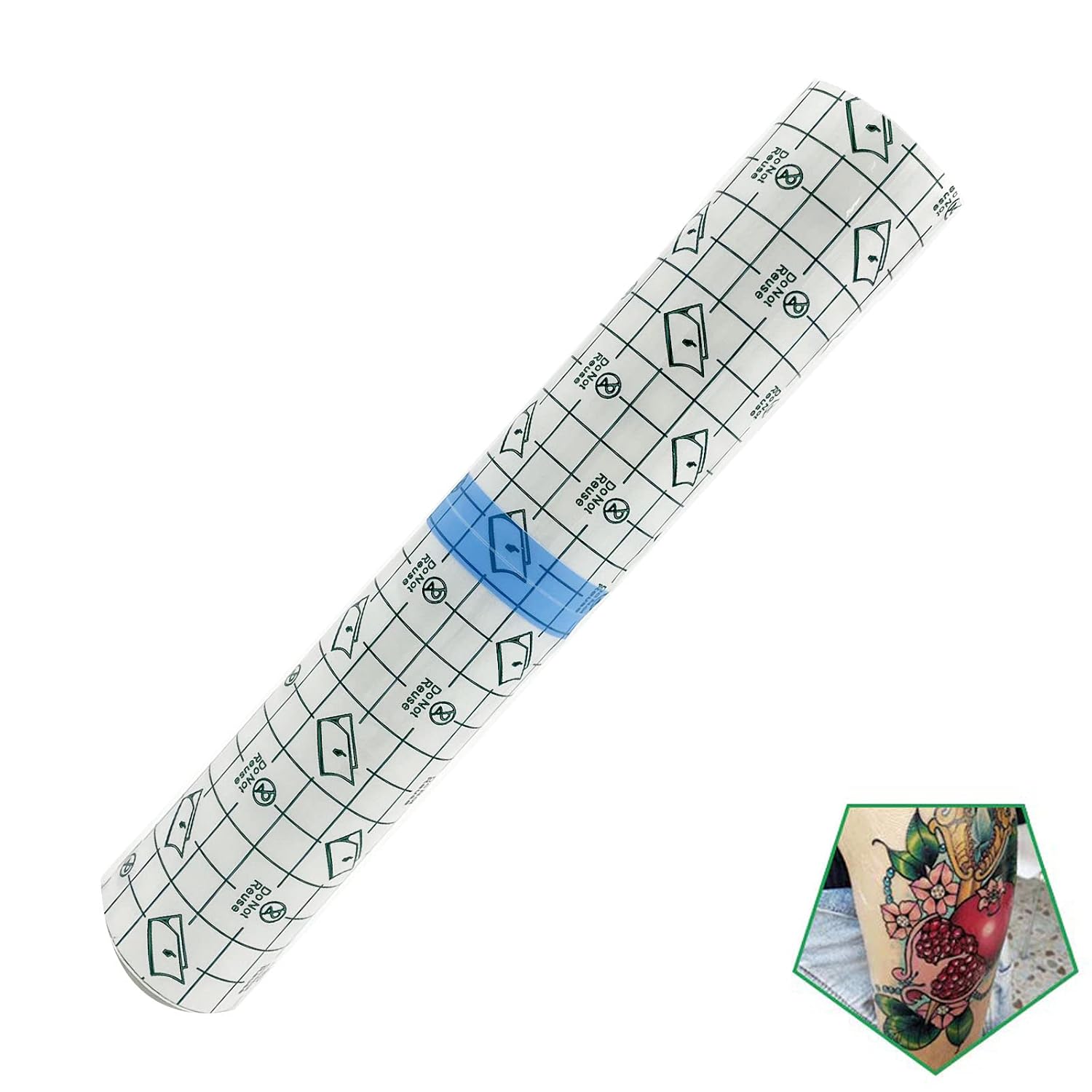 Flatoedu Tattoo Aftercare Bandage Roll 6" x 2 Yard - Waterproof Film