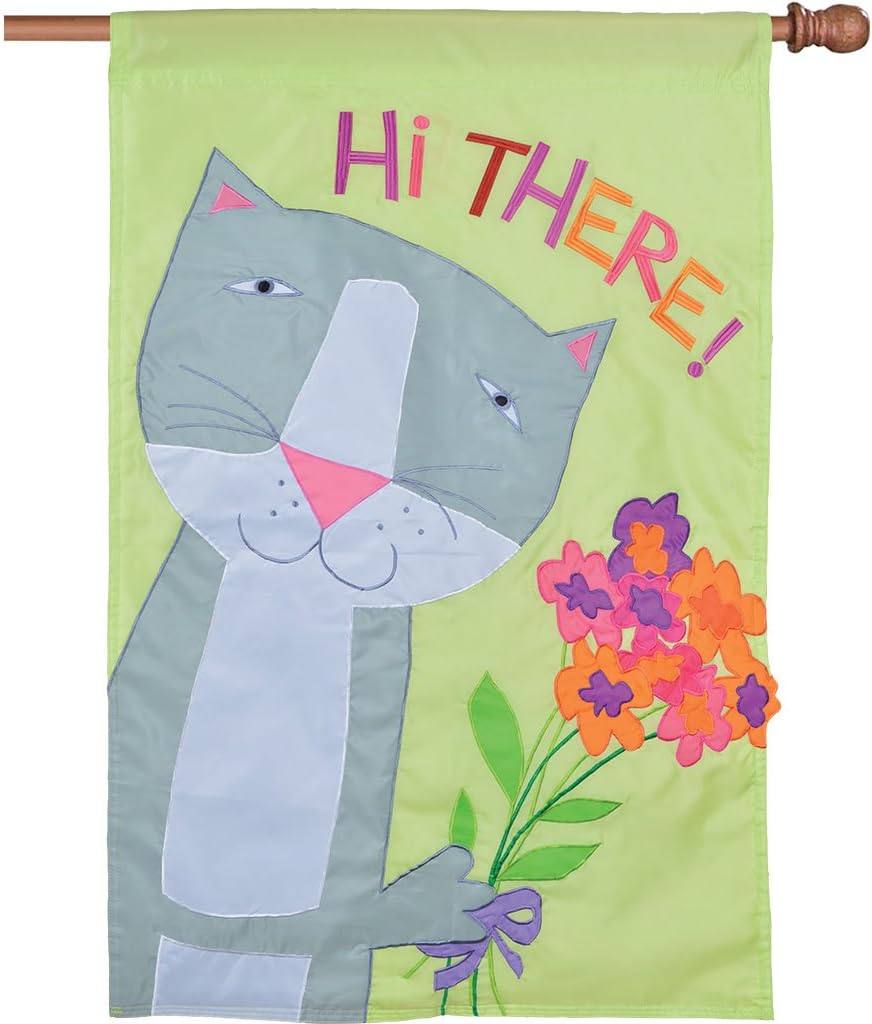 Applique Flag - Hi There!