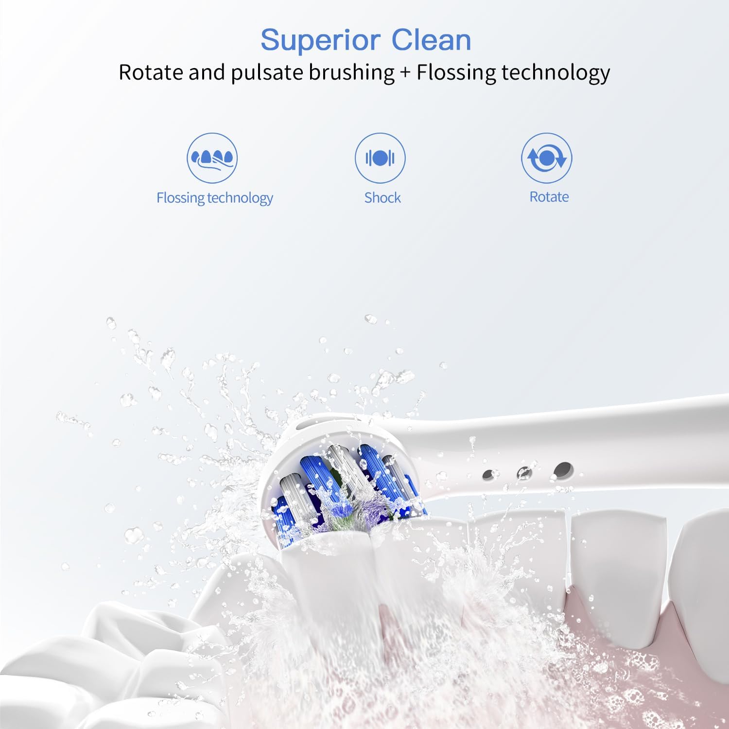 Replacement Toothbrush Heads for Oral B Braun, 8 Pack Professional Electric Toothbrush Heads