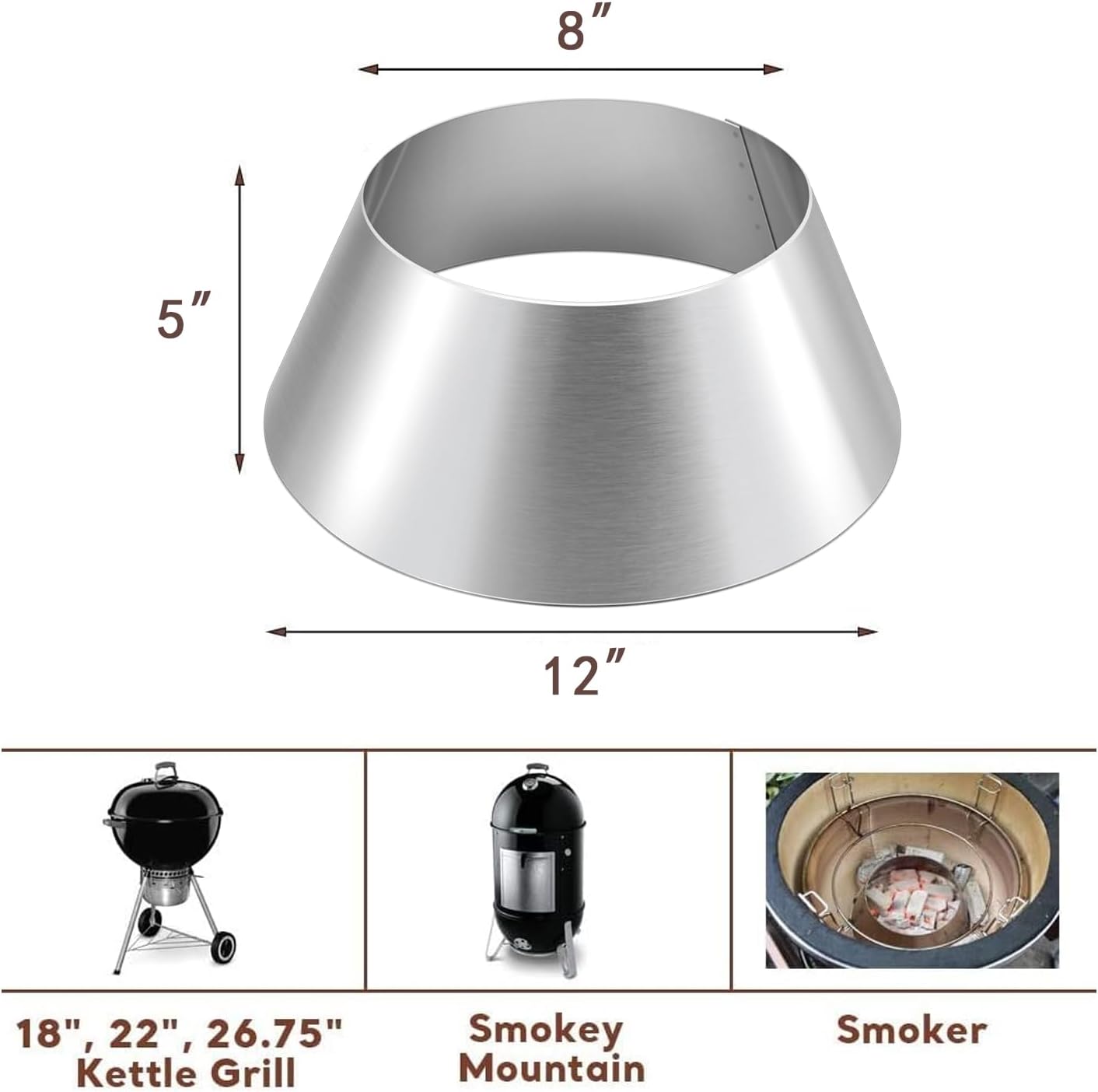 Uniflasy BBQ Whirlpool for Weber Kettle 22