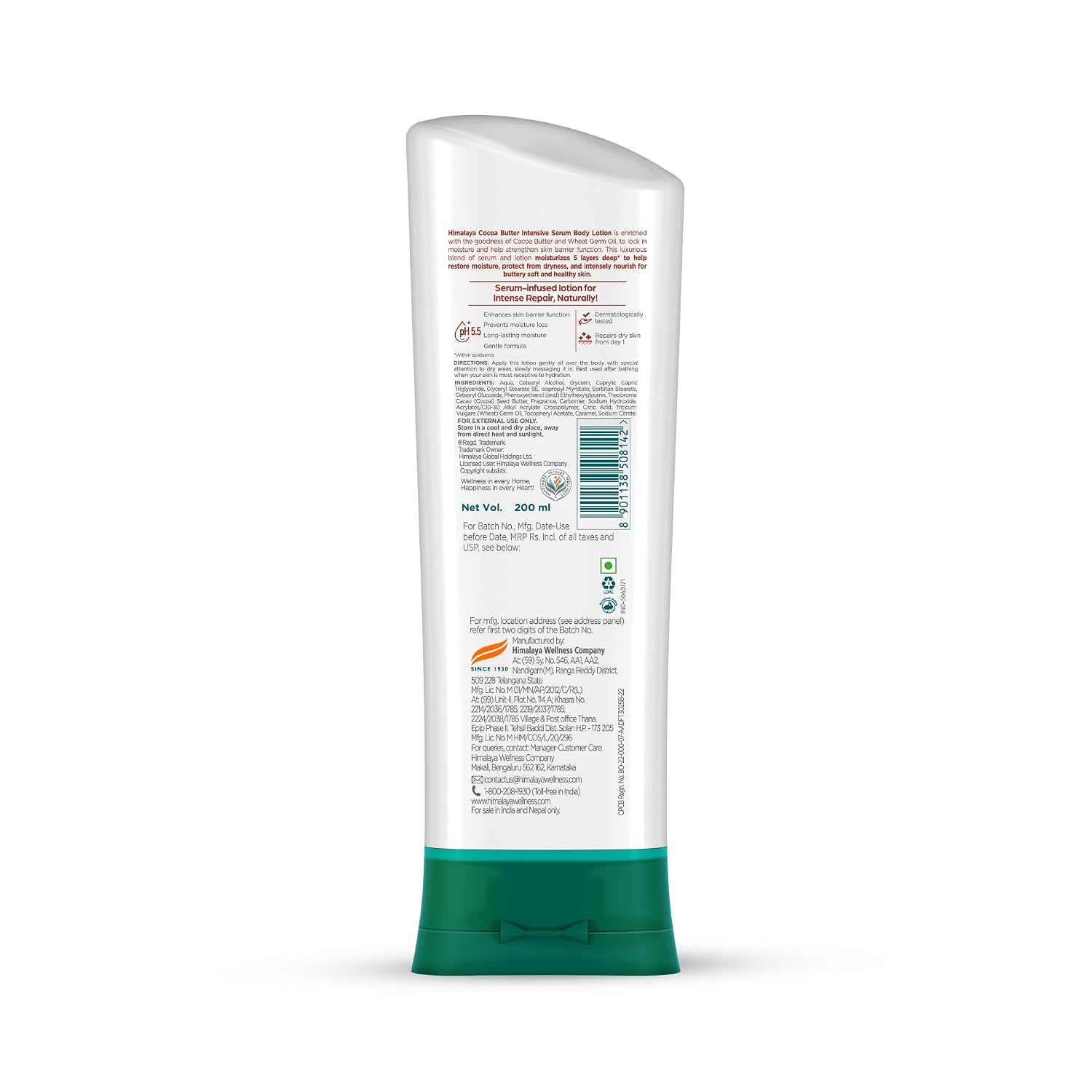 Himalaya Cocoa Butter Intensive Body Lotion, 13.53 oz (400 ml) | Deep Moisturising Cocoa Butter Lotion Formula For Extra Dry Skin & Long-Lasting Hydration