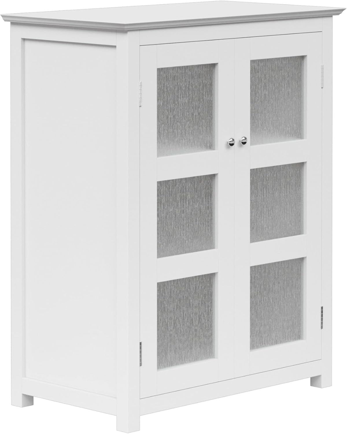 Teamson Home Florence 26 in. x 32 in. 2-Door Freestanding Wooden Floor Cabinet with Adjustable Shelves for Storage Solutions in Bathrooms, Kitchens, Laundry Rooms, Home Offices, White | Freestanding Wooden, Adjustable Shelves, For Bathrooms, Kitchens, La…