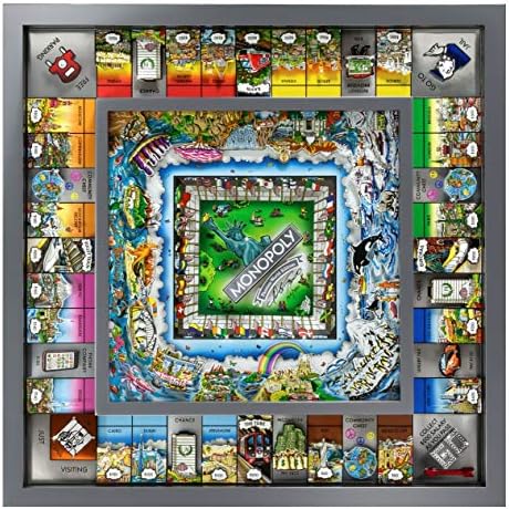 Monopoly World Silver Edition by Charles Fazzino