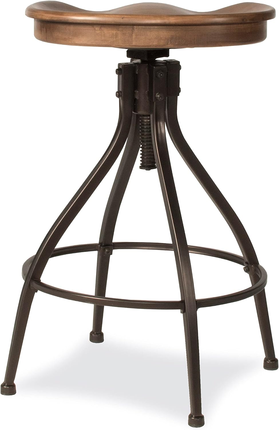 Hillsdale Worland Metal Backless Adjustable Height Stool