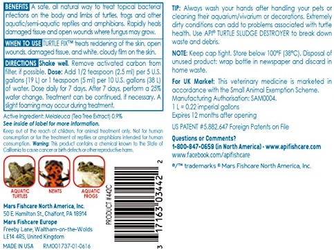 API TURTLE FIX Turtle Remedy 8-Ounce Bottle
