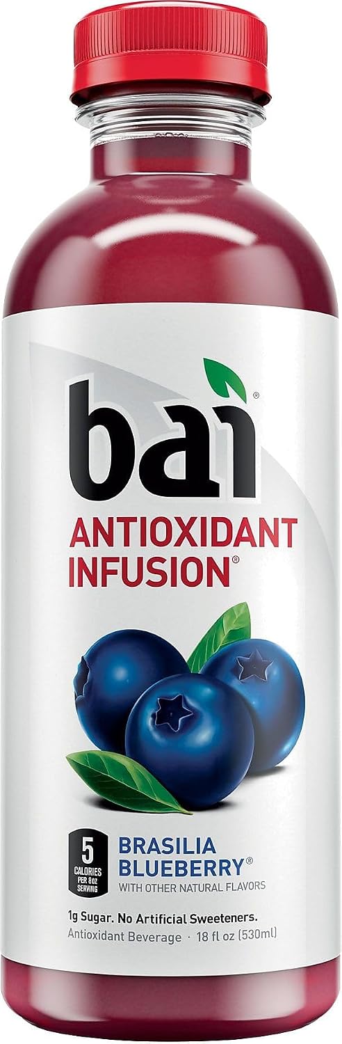 Bai Flavored Water, Kula Watermelon, Antioxidant Infused Drinks, 18 Fluid Ounce Bottle (Pack of 12)