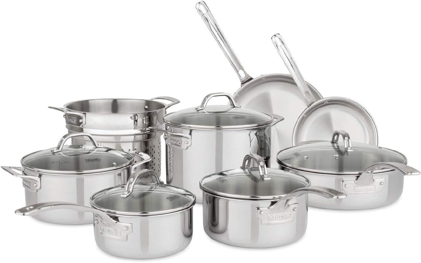 Viking 13-Piece Tri-Ply Cookware Set