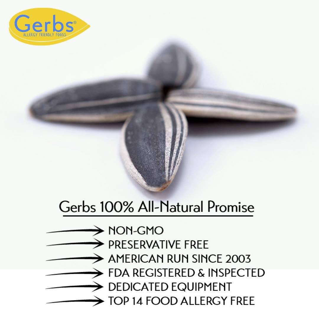Lightly Sea Salted Sunflower Seed in Shell by Gerbs - 2 LBS - Top 11 Food Allergen Free & Non GMO - Premium Dry Roasted Seeds – COG USA | Small Batch, No Artificial Additives, Resealable Bag | Crack-and-Eat Crunchy Snack | Top 14 Allergen-Free