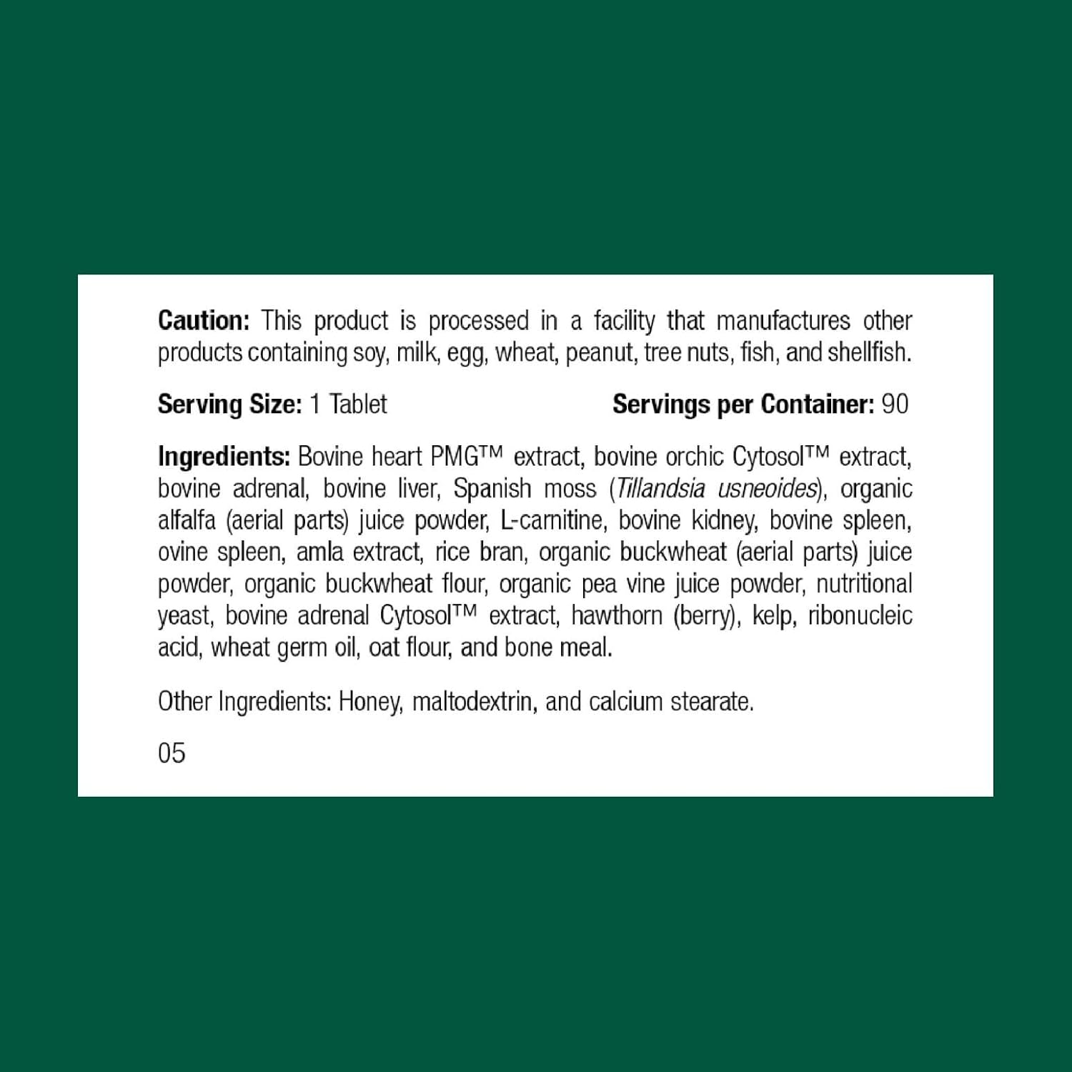 Standard Process Inc. Feline Cardiac Support - Cardiovascular System Supplement for Felines - Dietary Cat Supplement to Support Heart Health &