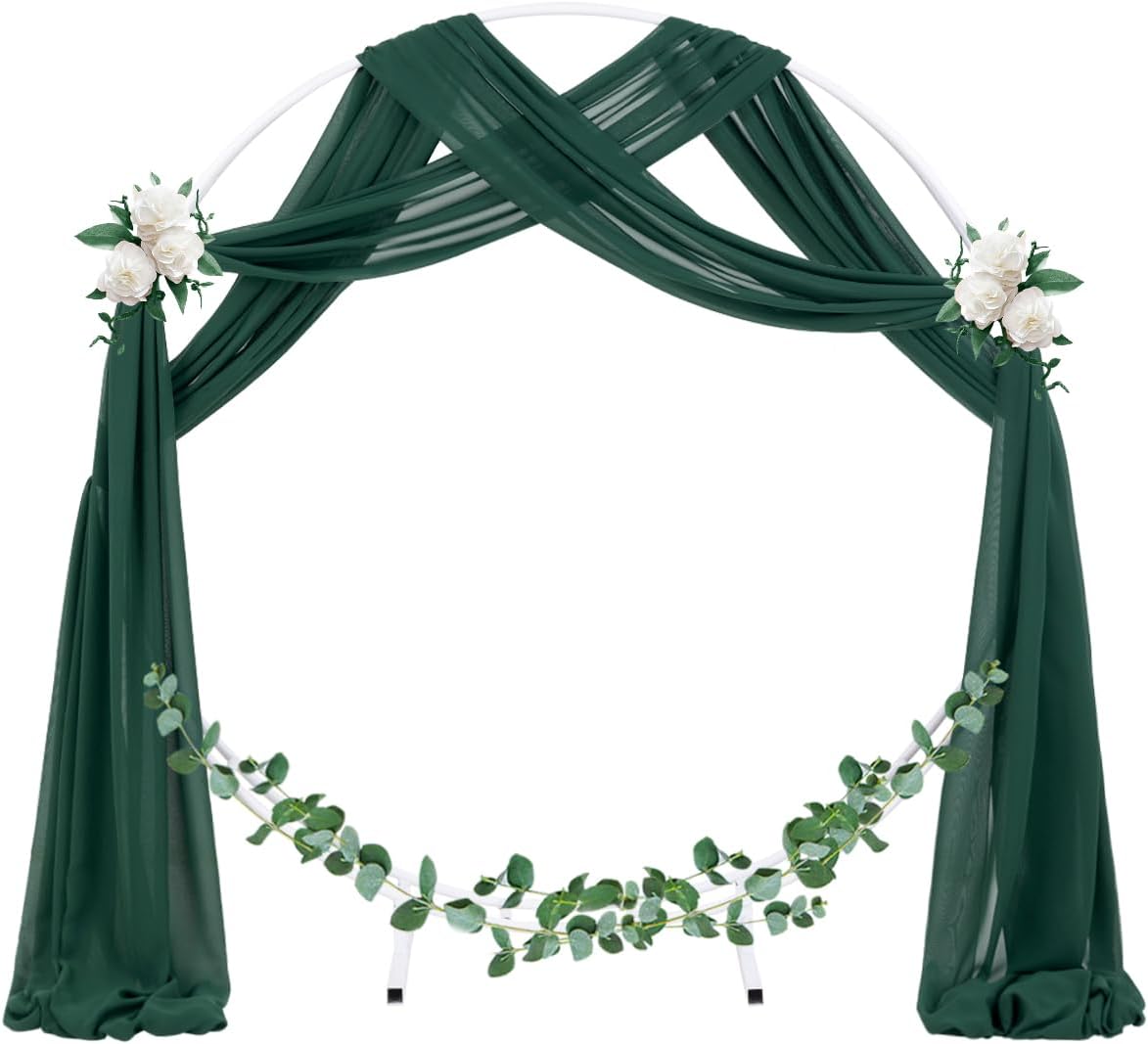 Wedding Arch Draping Fabric Sheer Chiffon Curtain Drape Wedding Party Decor
