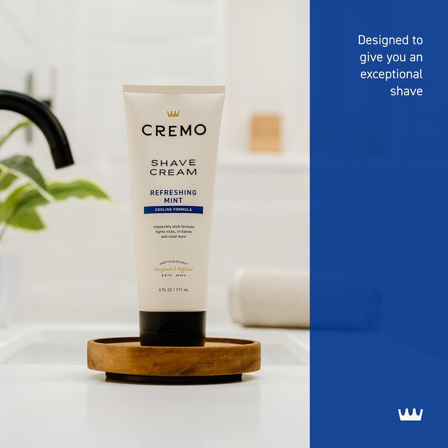 Cremo Original Shave Cream, Astonishingly Superior Ultra-Slick Shaving Cream for Men, Fights Nicks, Cuts and Razor Burn, 6 Fl Oz
