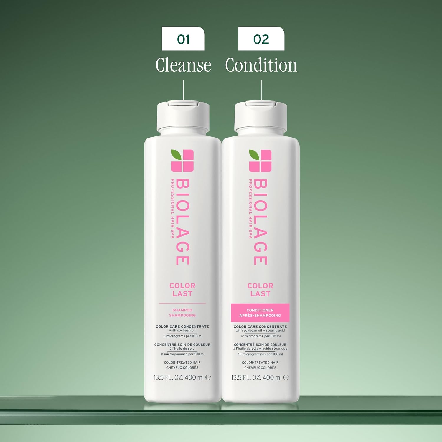 Biolage Color Last Shampoo – For Color-Treated Hair | Soybean oil, stearic acid, vegan, paraben-free, mineral oil-free, cleanses, hydrates