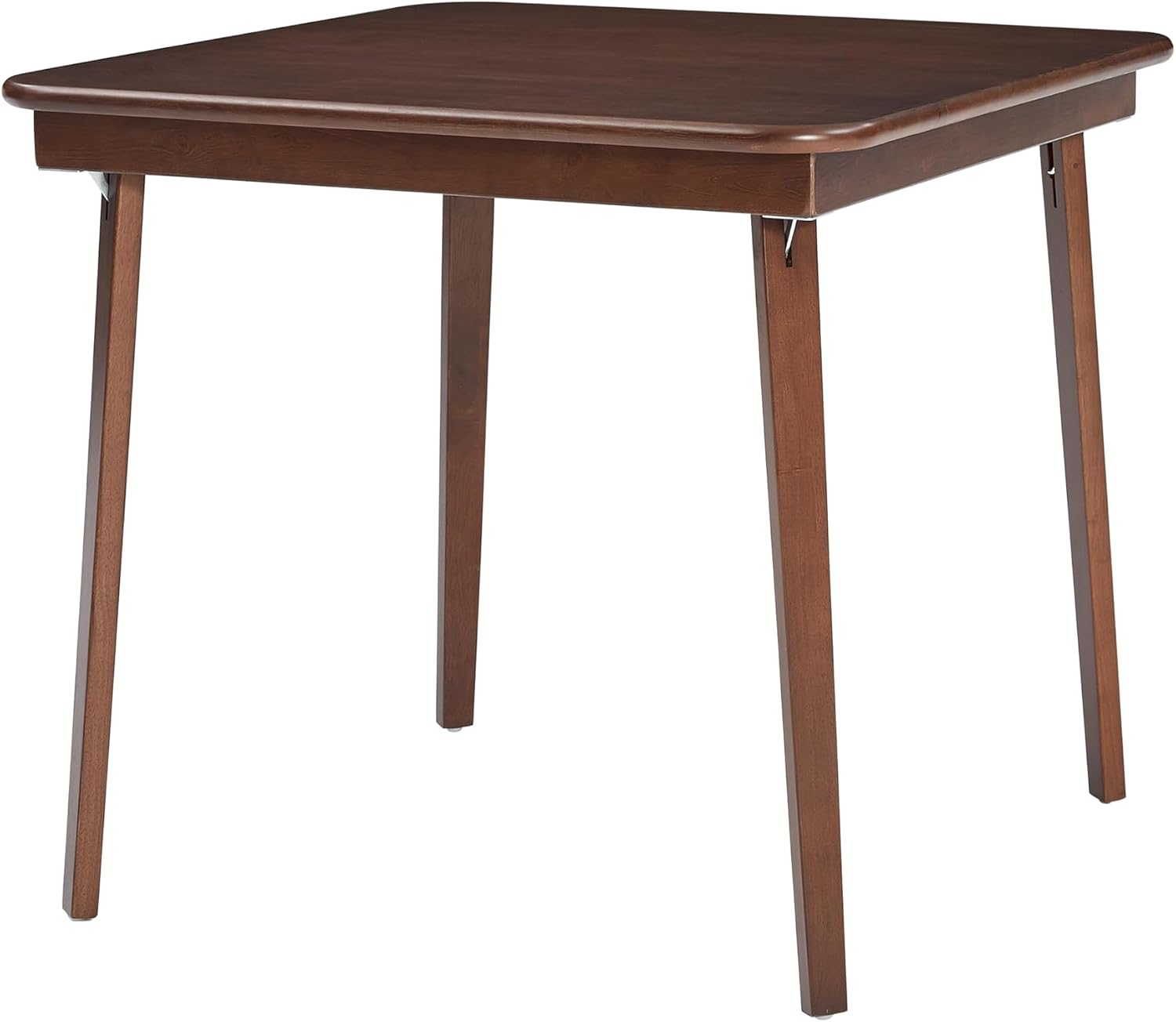 Stakmore Classic Straight Edge Square Wood Folding Table, 32x32, Oak | Foldable Card Table, Wooden Tabletop Furniture for Cards, Board Games & Dining
