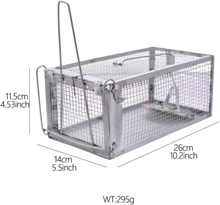 Quality Rat Trap, Humane Live Animal Mouse Cage Traps, Catch and Release Mice, Rats, Chipmunk, Pests