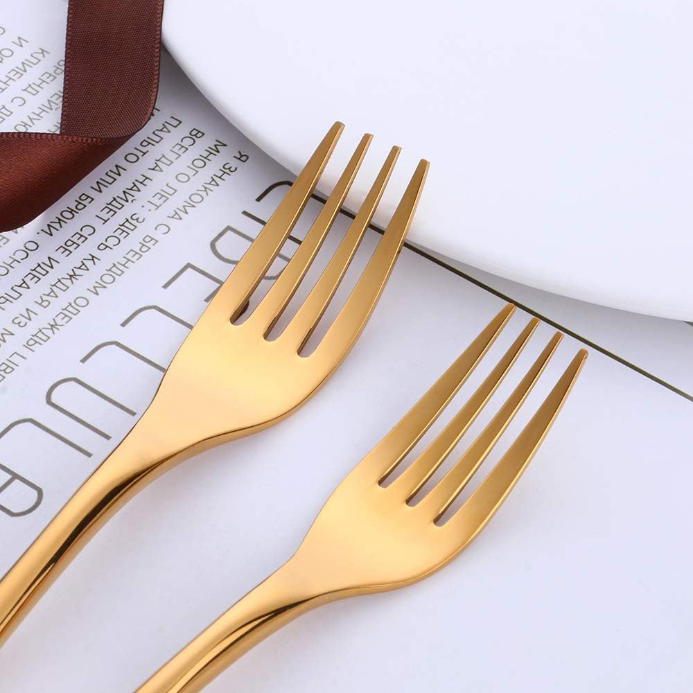 Silverware Set Stainless Steel 20 Piece Flatware Set Kitchen Cutlery Heavyweigh Utensil Service for 4 Include Knife Fork Spoon, Mirror Finish