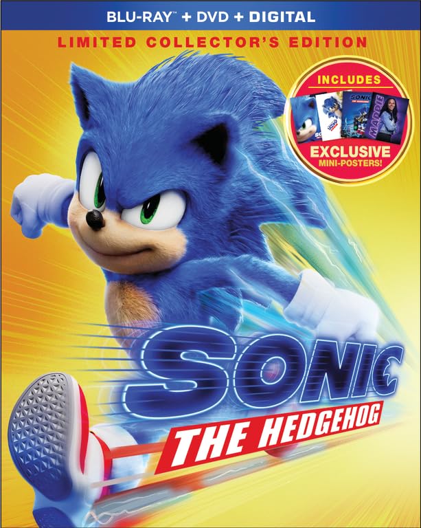 Sonic the Hedgehog Limited Collector's Edition (Blu-ray + DVD + Digital + Exclusive Mini-Posters)
