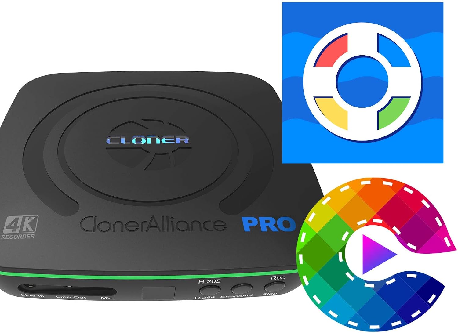 UHD Pro, 4K Video Recorder, HDMI Capture DVR with H.265/H.264 Codec, Cinematic 24fps Recording(Up to 30fps), 4K@60fps Passthrough