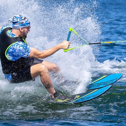O’Brien Celebrity 64” Combo Water Skis with Jr. X-7 Adjustable Bindings for Smaller Skiers - Women & Teens, (Fits Men's US Foot Size - 2-7)