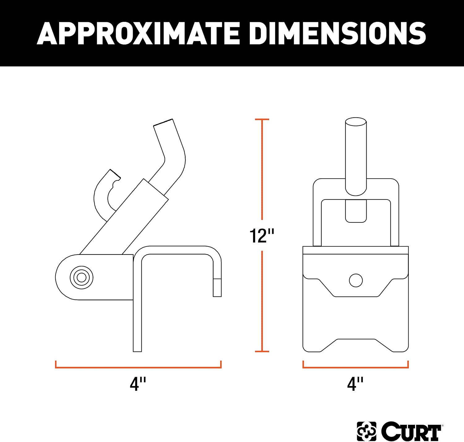 Curt Manufacturing 17208 Wd Hookup Brackets (New Design) 1Pr