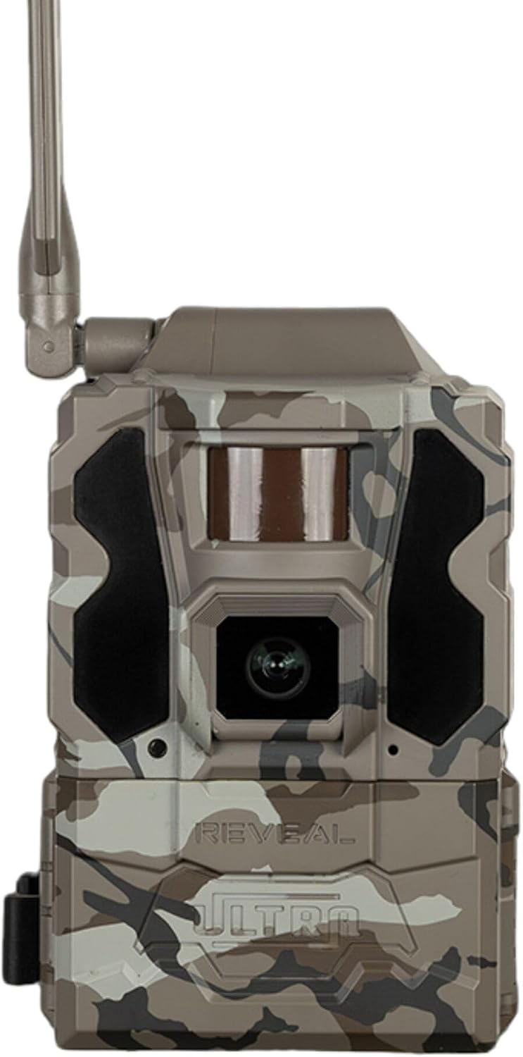 TACTACAM Reveal Ultra Cellular Trail Camera – 4K Photo, 1080P Video, Live Streaming, GPS, Low-Glow/No-Glow Flash