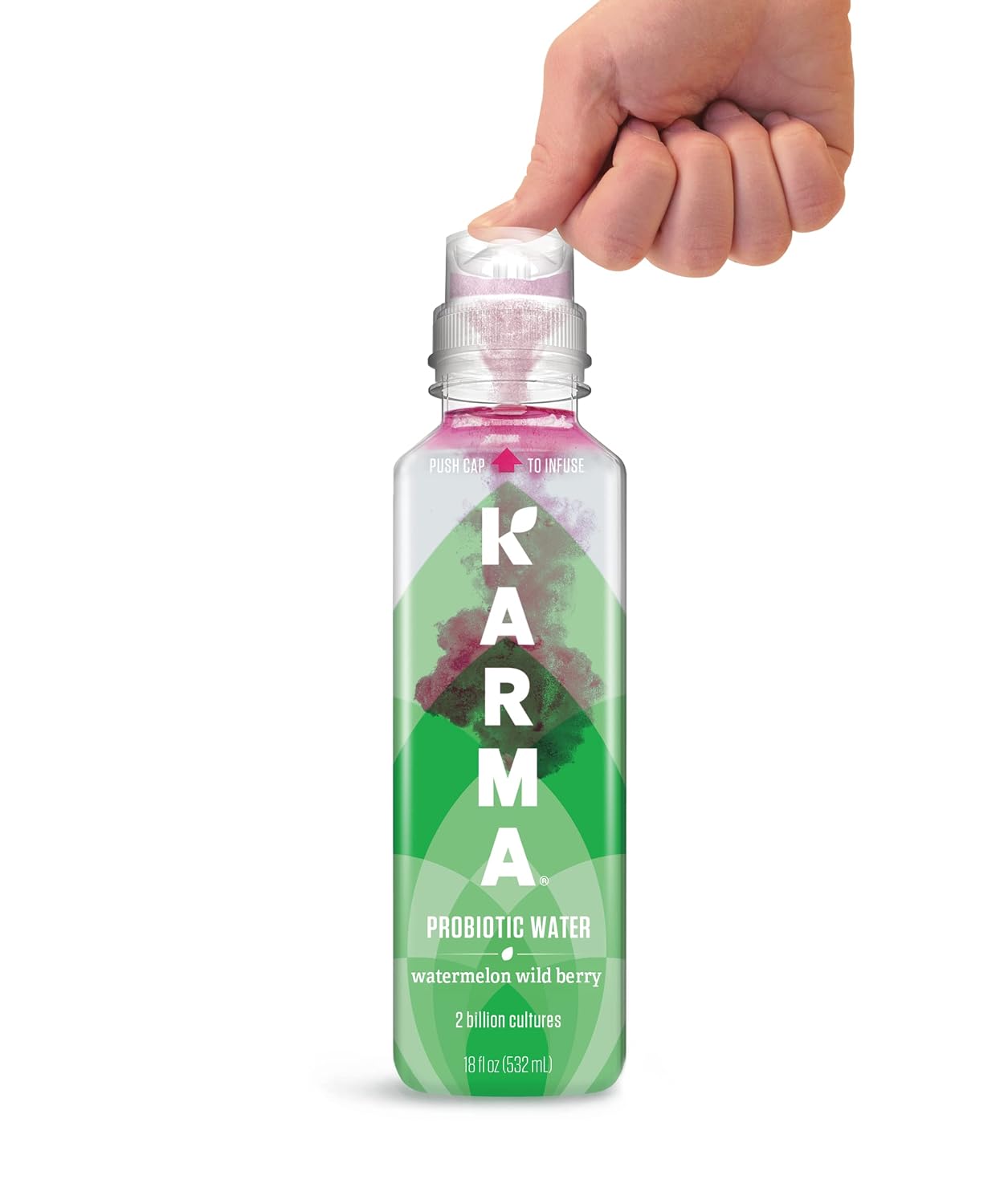 Karma Probiotic Water - 12 Pack, Berry Cherry Drink - Immune & Gut Health Support