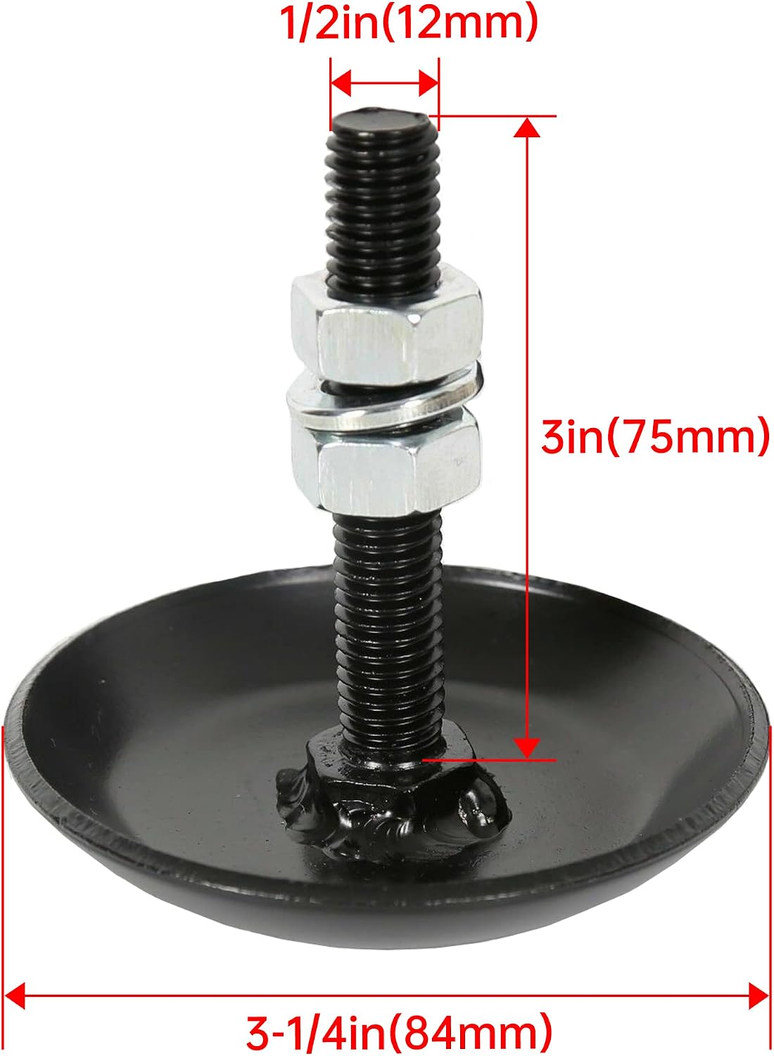 KUAFU 2Pcs Snow Plow Skid Shoes Steel Replace for Part Number 2873423 Compatible with Polaris ATV UTV Snow Plow Blade