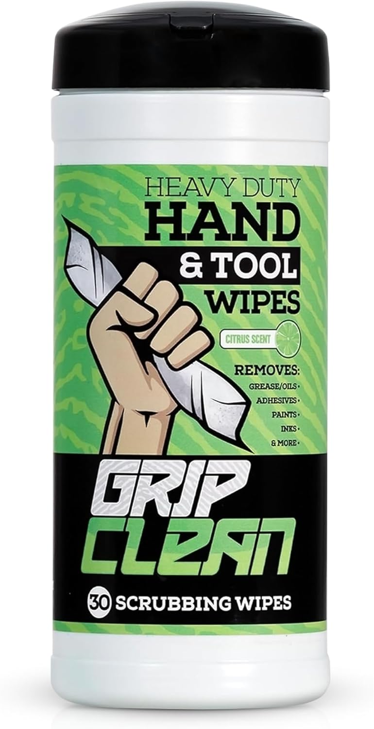 Heavy Duty Hand Cleaning Wipes, Tool Wipes, Waterless Mechanic Hand Cleaner