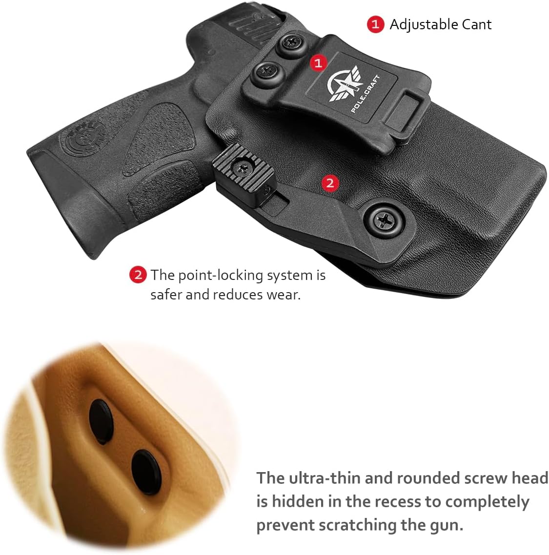 Taurus G3C G2C Holster IWB Kydex Holster Taurus G3C / G2C / G2S / PT111 / PT140 9mm/.40- Inside Waistband Concealed Carry
