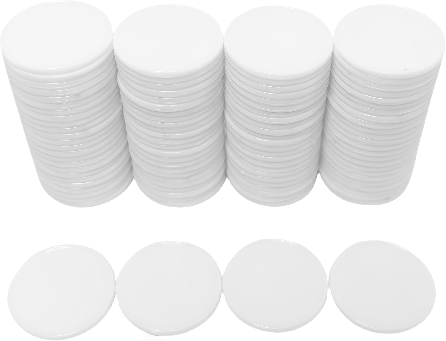 Smartdealspro Set of 100 25MM/1 Inch Opaque Plastic Learning Counting Counters Poker Chips (Red)