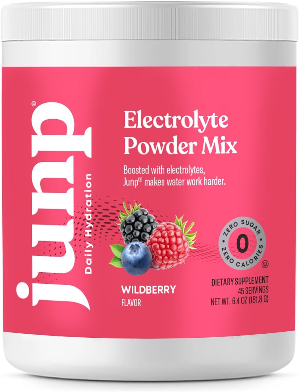 JUNP Electrolytes Powder No Sugar No Carbs – Lemonade Keto Electrolyte Drink Mix - Potassium & Salt Hydration Powder Electrolytes - Zero Calorie