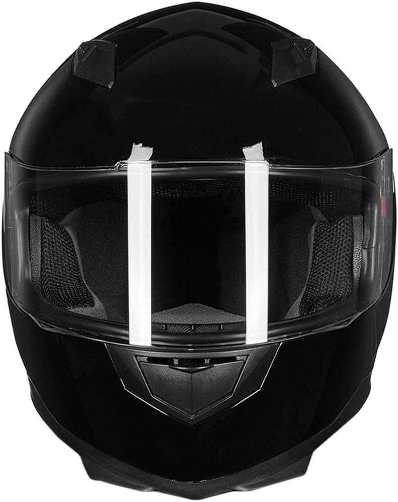ILM Full Face Motorcycle Street Bike Helmet with Removable Winter Neck Scarf + 2 Visors DOT Model ILM-313