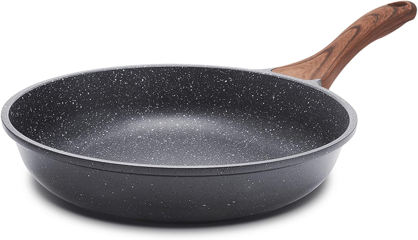 SENSARTE Nonstick Frying Pan Skillet, Swiss Granite Coating Omelette Pan, Healthy Stone Cookware Chef's Pan