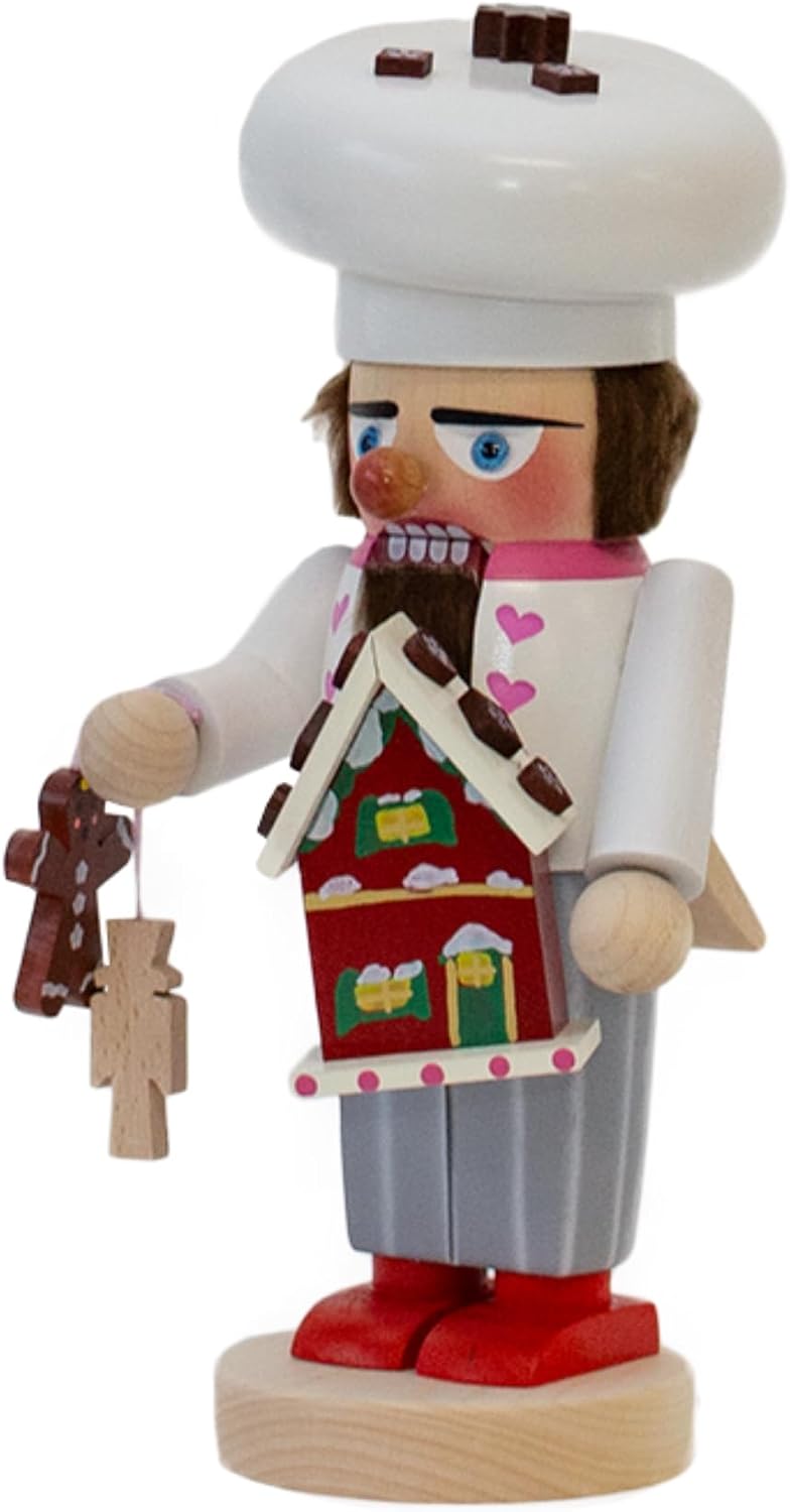 Steinbach Chubby Nutcracker Collection, Gingerbread Baker, Multicolored, 12"
