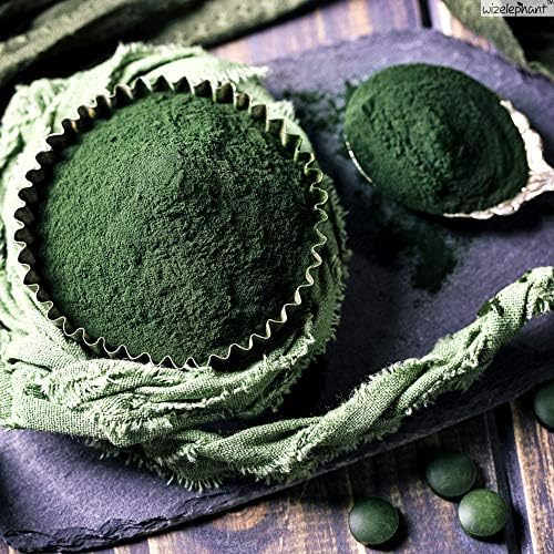Chlorella Spirulina Powder Organic | Super Greens Powder and Smoothie Mix | Rich in Chlorophyll for Immune Support and Energy | Raw Vegan Protein
