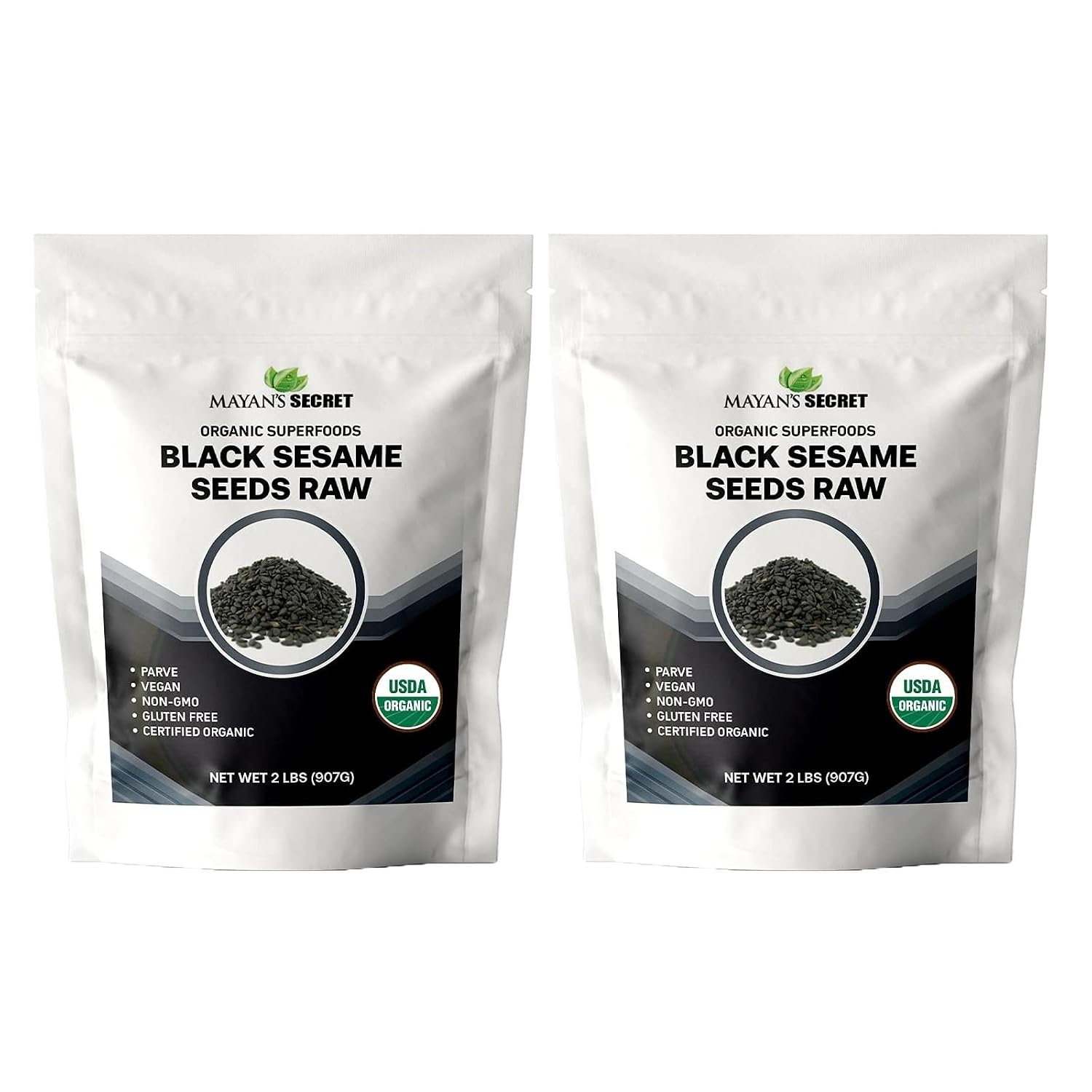 Mayan's Secret - Organic Black Sesame Seeds Raw – USDA Certified, Vegan, Non-GMO