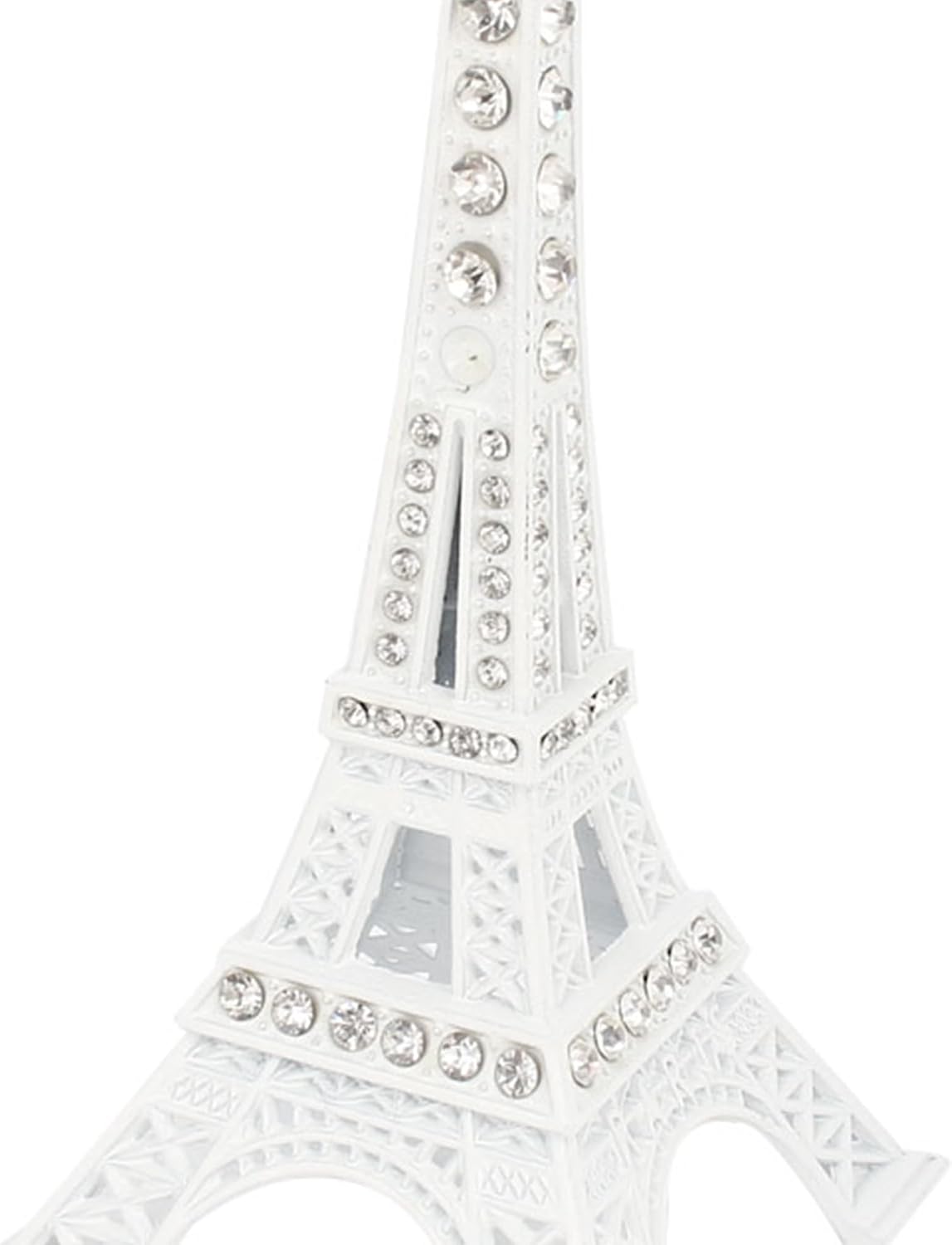 uxcell Plastic Mini Eiffel Tower Figurine Statue Model Desk Decor 13cm White